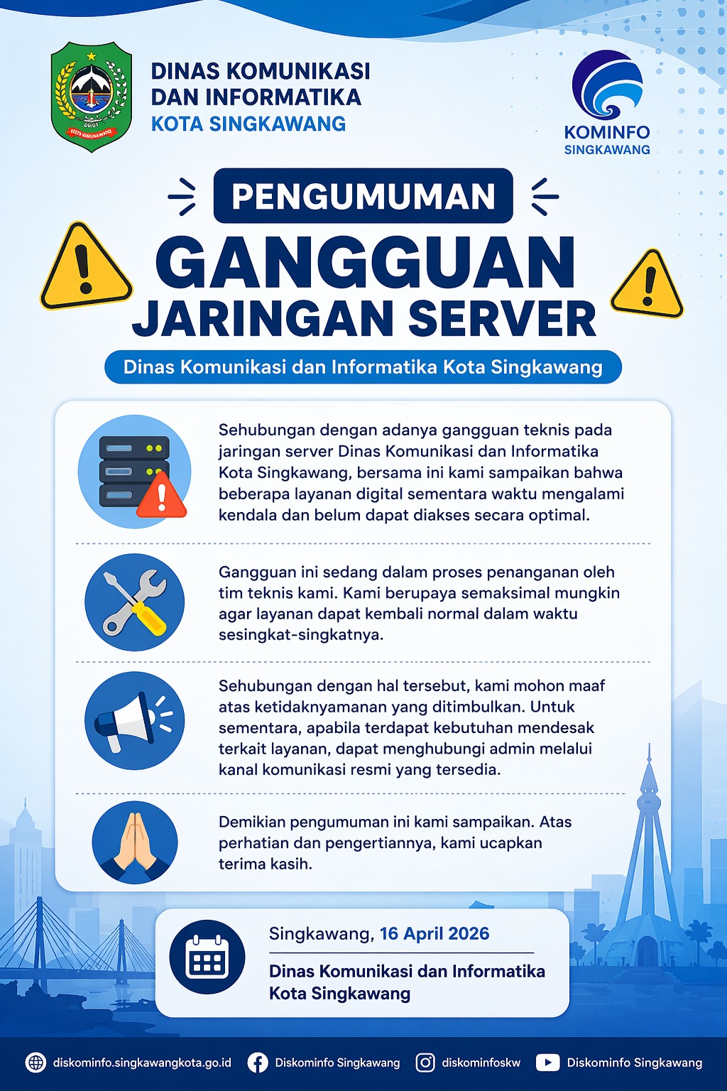Gangguan Jaringan Server