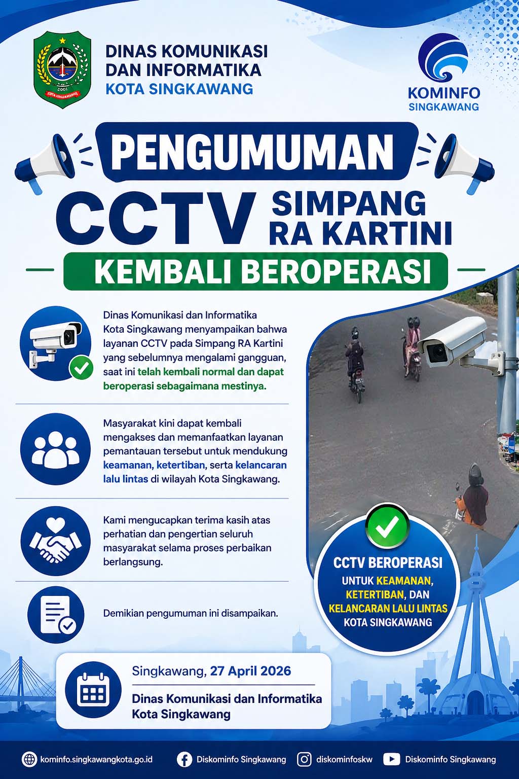 cctv-simpang-ra-kartini-kembali-beroperasi